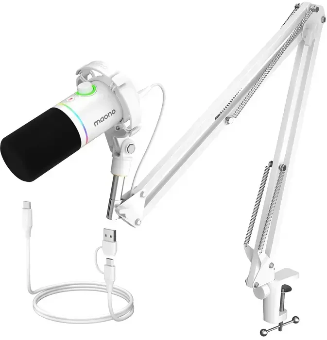 Maono Vision PD200XS mikrofonas (baltas)