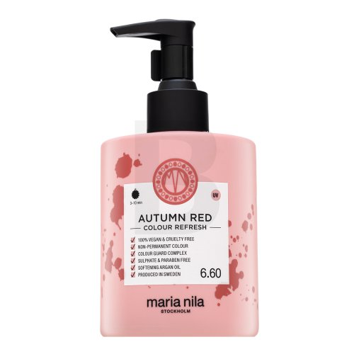 Maria Nila Colour Refresh Non-Permanent Autumn Raudona dažanti kaukė plaukams, 300 ml
