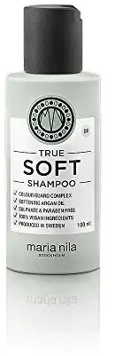 Maria Nila drėkinamasis šampūnas su argano aliejumi sausiems plaukams „True Soft“ (šampūnas), 1000 ml