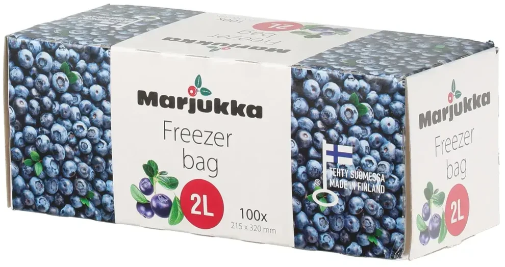 Marjukka Maišeliai produktų užšaldymui 2L 100 vnt