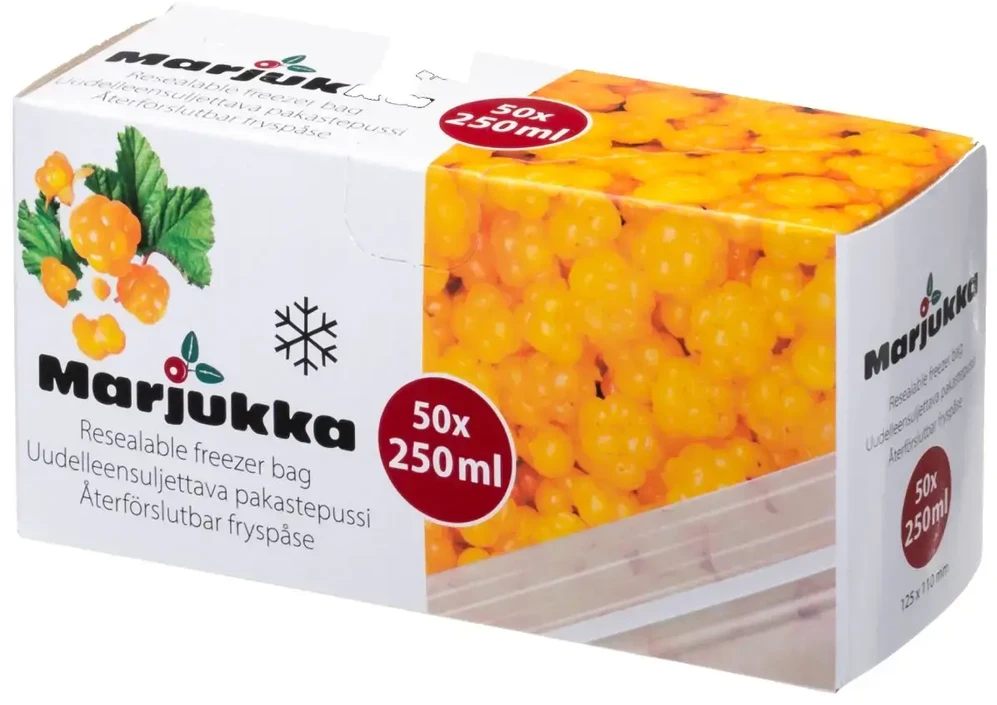 Šaldymo maišeliai MARJUKKA 0,25L 50 vnt.