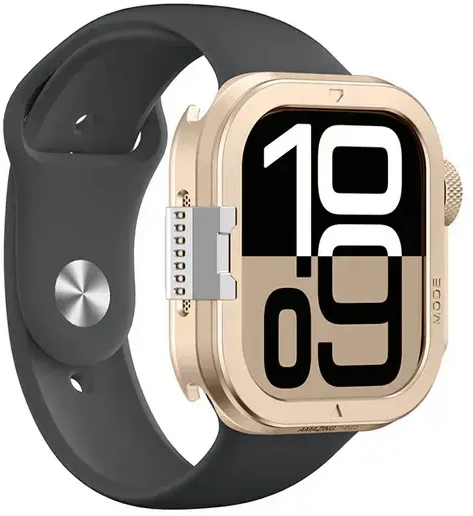 Marka Niezdefiniowana AmazingThing Titan Pro Metal dėklas skirtas Apple Watch 11 46mm Aluminum – Gold
