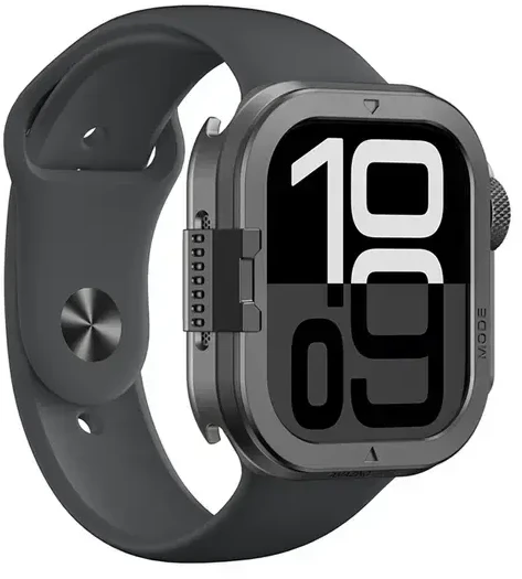 Marka Niezdefiniowana „AmazingThing Titan Pro“ metalinis dėklas, skirtas „Apple Watch 11“ (46 mm), aliuminis, juodas