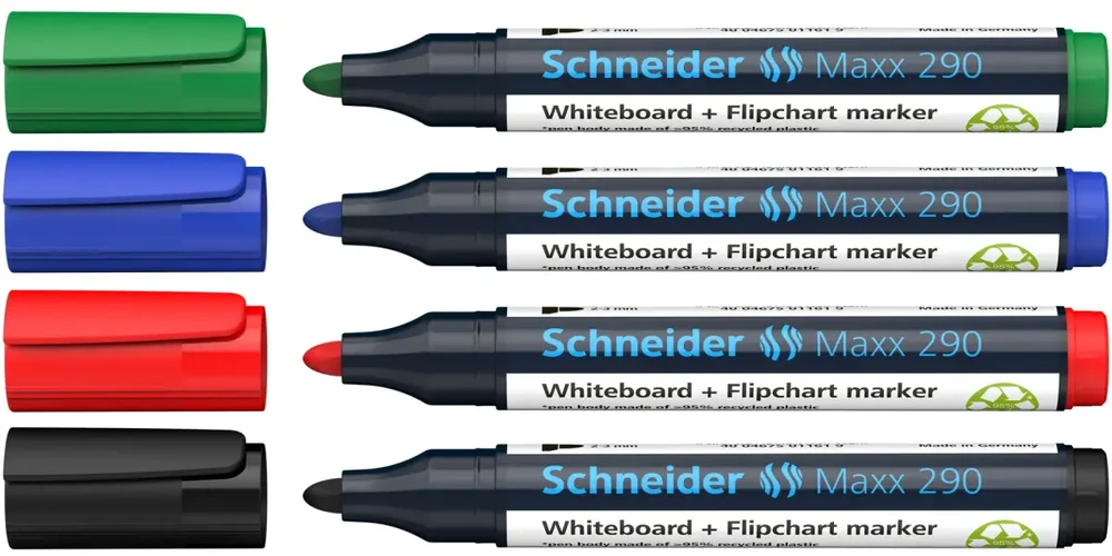 Schneder Schneider Žymeklių rinkinys baltai lentai MAXX 290 4vnt.