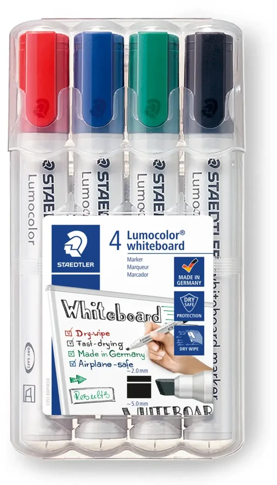 Staedtler Sauso trynimo žymeklis 4k lentoms dėkle CUTTED Staedtler