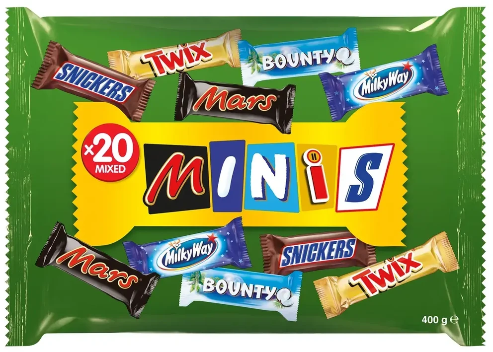 Mars Šokoladinai saldainiai MIXED MINIS Krepšys, 400g