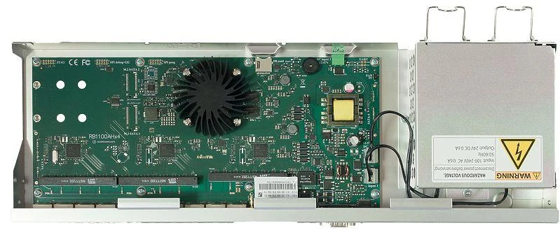 Mikrotik Laidinis Ethernet maršrutizatorius RB1100x4, 1U montuojamas ant stovo, keturių branduolių 1.4GHz CPU, 1 GB RAM, 128 MB, 13xGigabit LAN, 1xSerial console port RS232, PCB temperatūros ir įtampos monitorius, IP20, RouterOS L6 | MikroTik | Laidinis Ethernet maršrutizatorius | RB1100AHx4 | Nėra „Wi-Fi“ | 10/100/1000 Mbit/s | Ethernet LAN (RJ-45) jungtys 13 | Tinklo palaikymas: Ne | MU-MiMO: Ne | Nėra mobiliojo plačiajuosčio ryšio | 12 mėn.