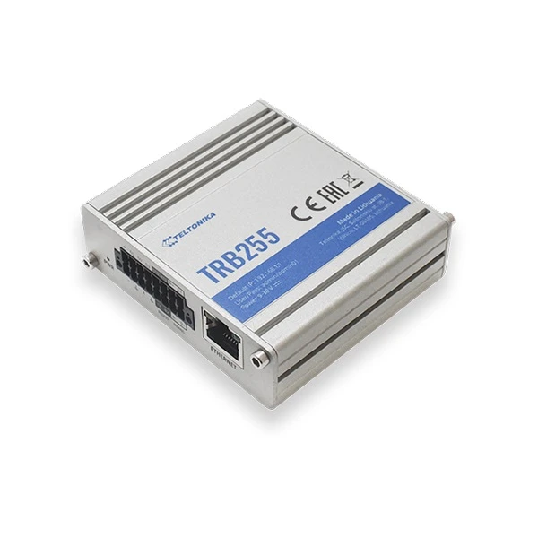 Šakotuvas „Teltonika TRB255 LTE Gateway“: nėra „WiFi“, 3G, Dvi SIM, „Enternet“ prievadas, RS232+RS485, „GPS Teltonika“