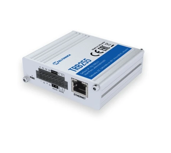 Šakotuvas „Teltonika TRB255 LTE Gateway“: nėra „WiFi“, 3G, Dvi SIM, „Enternet“ prievadas, RS232+RS485, „GPS Teltonika“