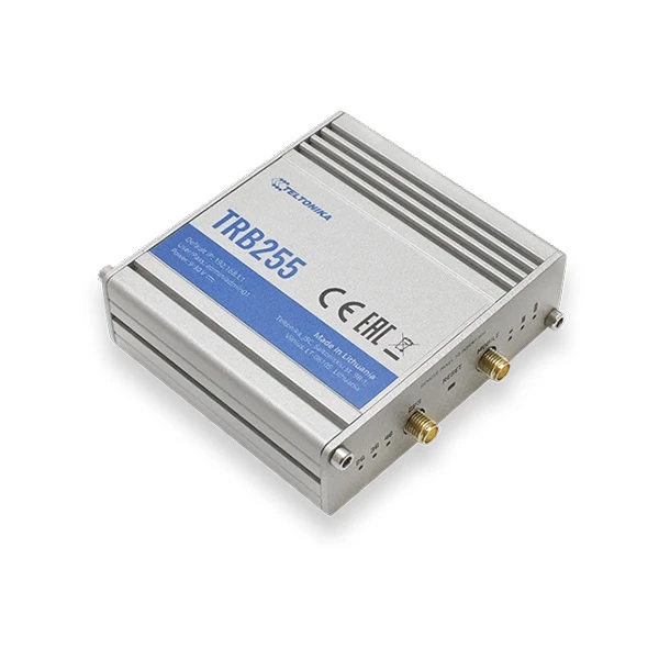 Šakotuvas „Teltonika TRB255 LTE Gateway“: nėra „WiFi“, 3G, Dvi SIM, „Enternet“ prievadas, RS232+RS485, „GPS Teltonika“