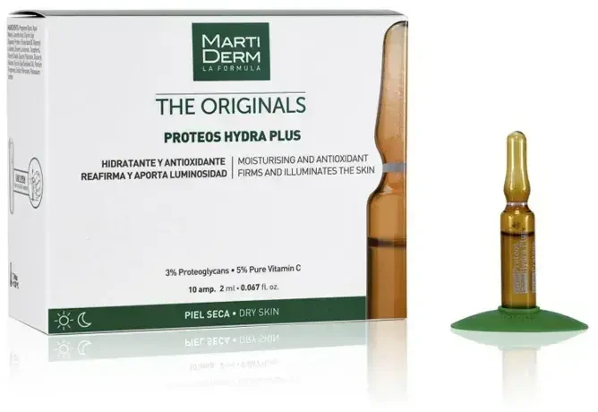 Martiderm The Originals Protoes Hydra Plus drėkinamasis serumas ampulės su vitaminu C ir proteoglikanais 10x2 ml