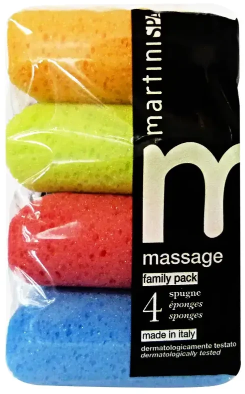 Martini Spa Kvadratinės kempinės 4 vnt. Spalva
