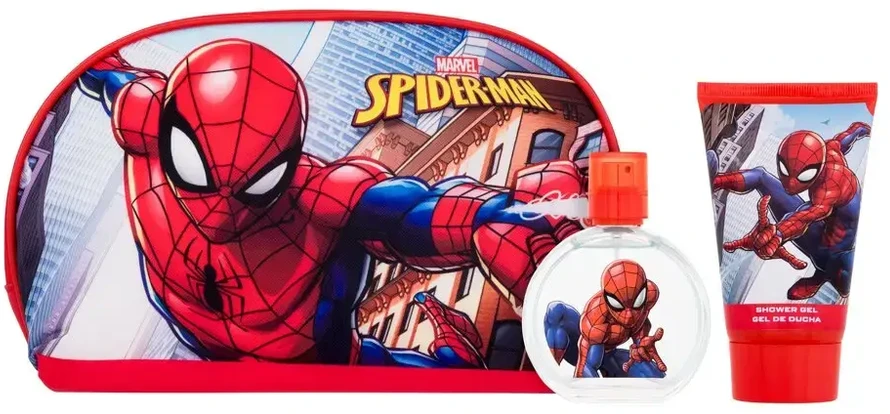 "Marvel Air-Val Spiderman" tualeto reikmenų krepšys EDT 50 Gel 100