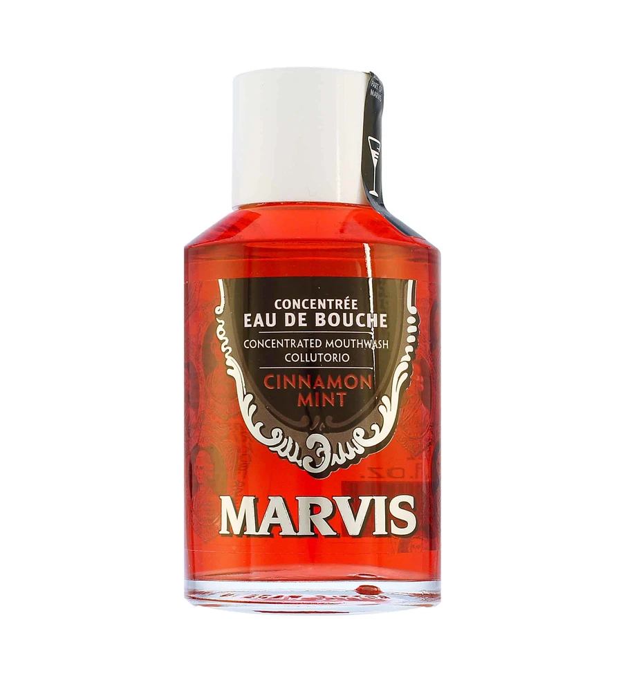 Marvis Cinnamon Mint Mouthwash Cinamono ir mėtų skonio burnos skalavimo skystis, 120 ml