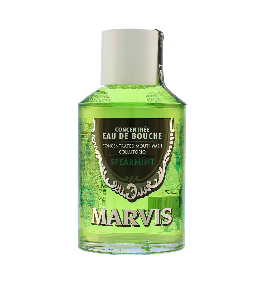 Marvis Spearmint Mouthwash Šaltmėčių skonio burnos skalavimo skystis, 120 ml