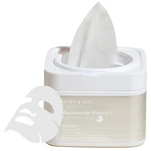 Mary&May Mary & May Niacinamide Vitamin C Brightening Mask šviesinanti lakštinė veido kaukė, 30 vnt.