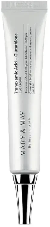 Mary&May Mary & May Tranexamic Acid + Glutathione Paakių kremas paakių kremas nuo raukšlių, 30 ml