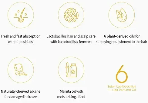 Masil Salon Lactobacillus 6 drėkinamasis kvapnusis plaukų aliejus, 66 ml