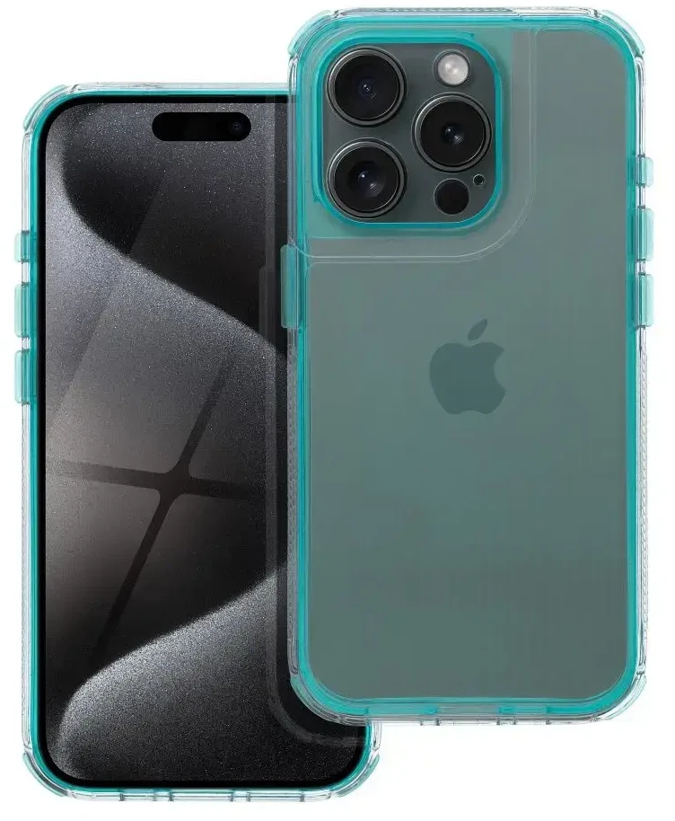 OEM dėklas, skirtas iPhone 16 PLUS Matrix, skaidrus, mėtinis