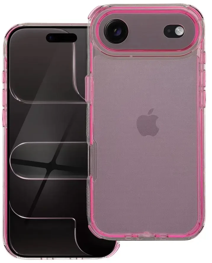 OEM dėklas, skirtas „iPhone 17 AIR Matrix“ skaidriai rausvos spalvos