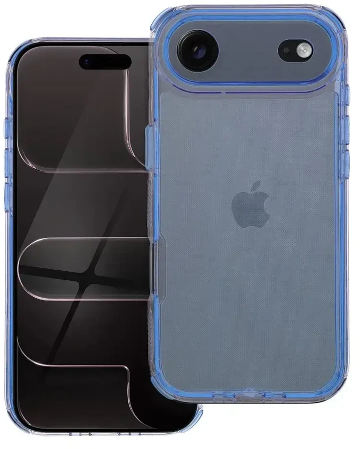 OEM dėklas, skirtas iPhone 17 AIR Matrix Clear, mėlyna