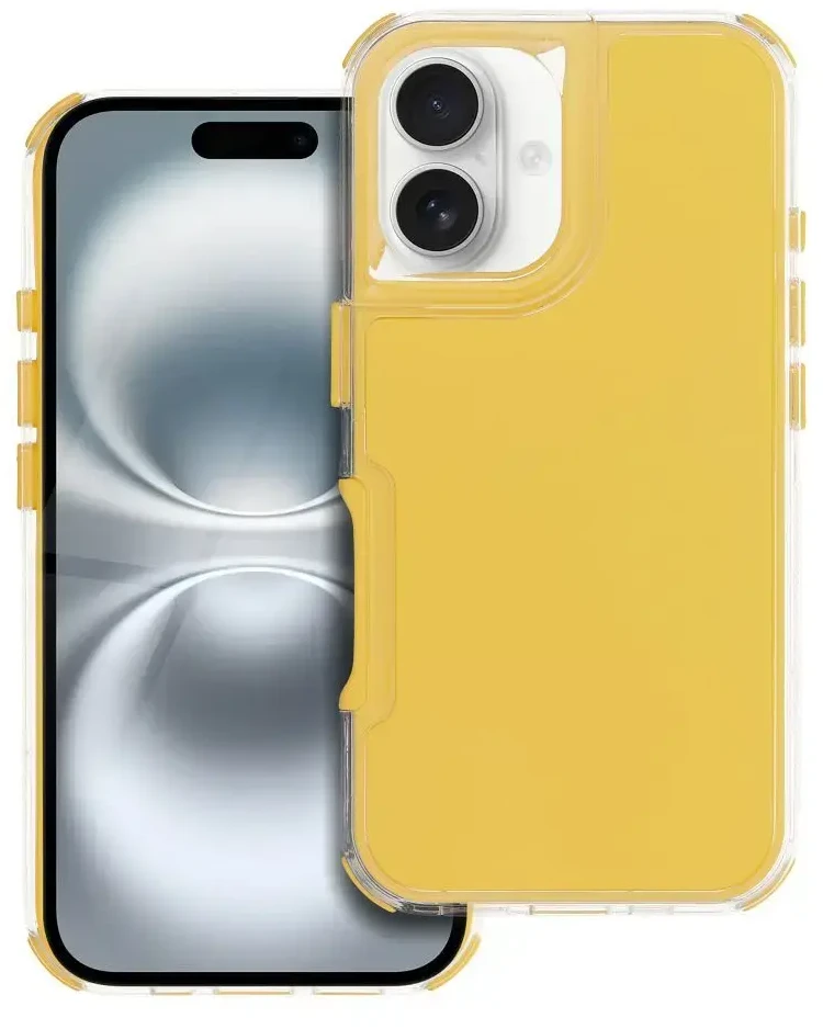 OEM dėklas, skirtas „iPhone 16 Matrix“, geltonas