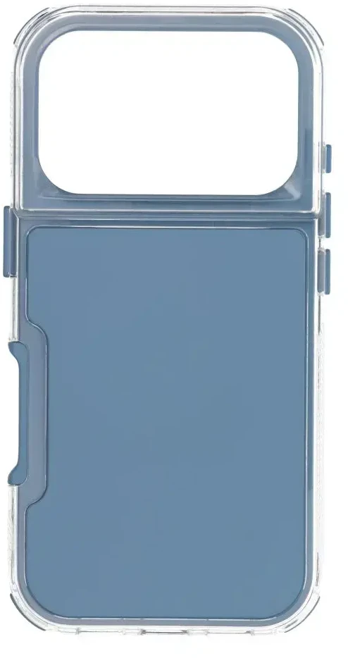 OEM dėklas, skirtas iPhone 17 Pro / 18 Pro (žemas kameros kraštas) Matrix mėlynas