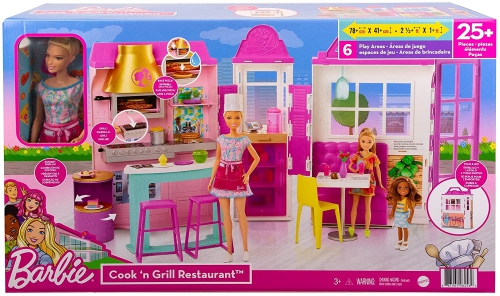Barbie žaidimų rinkinys Restorano virėja su lėle HBB91