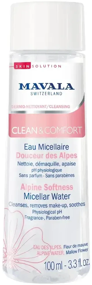 Mavala Clean & Comfort Cleansing & Soothing Micellar Vanduo Sensitive, 100 ml