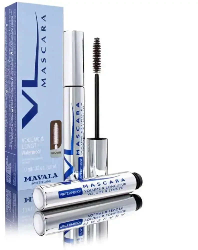 Mavala Atsparus vandeniui Volumizing & Defining Blakstienų tušas Brown, 10 ml