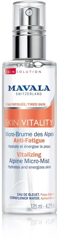 Mavala Vitality Vegan Vitalizing Mist Purškiklis Fresh For Face, 125 ml