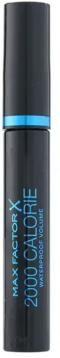 Blakstienų tušas atsparus vandeniui juodas/rudas MAX FACTOR 2000 CALORIE WATERPROOF VOLUME Juodas/Brown 9ml