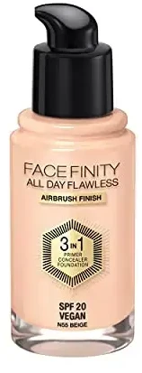 "Max Factor Facefinity 3in1" Maskuoklis ir makiažo pagrindas 55-rusvai gelsvas" 30ml