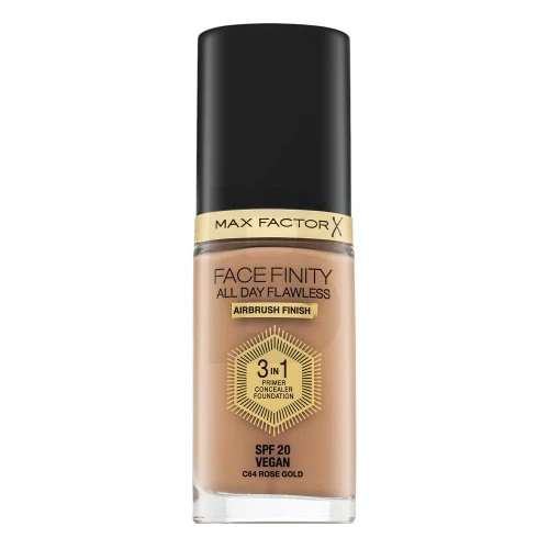 MAX FACTOR MAX FACTOR_Facefinity All Day Flawless 3in1 Foundation SPF20 makiažo pagrindas, SPF 64, rožinis auksas, 30 ml