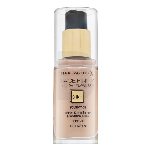 Max Factor Facefinity All Day Flawless Flexi-Hold 3in1 gruntas Maskuoklis Foundation SPF20 40, 30 ml