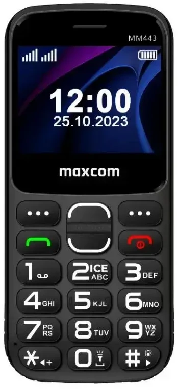 Maxcom Comfort MM443 su įkrovimo stotele juoda juodas