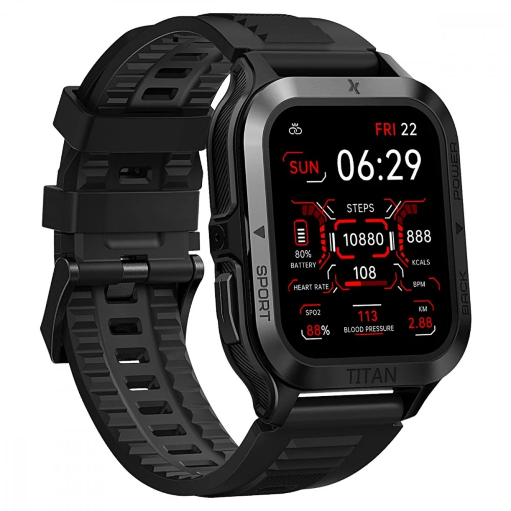 Išmanusis laikrodis Maxcom FW67 Titan Pro Juodas (MAXCOMFW67GRA)