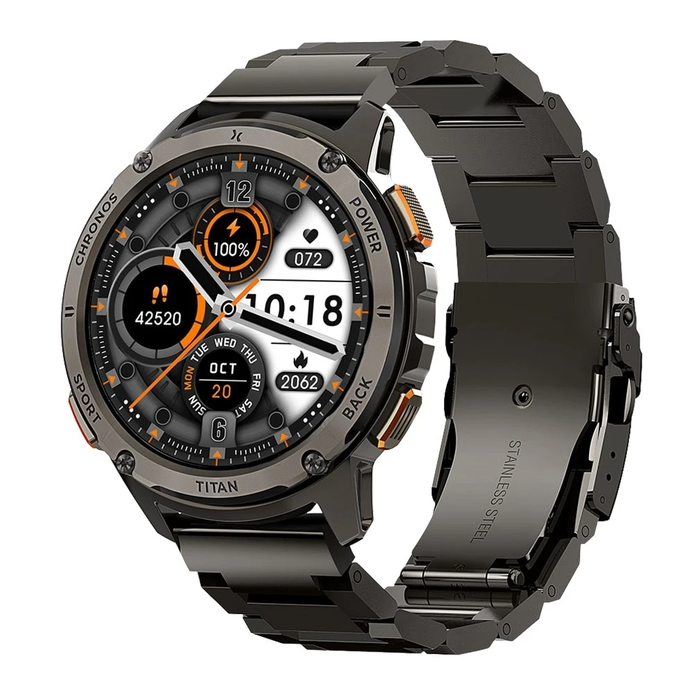 Maxcom Išmanusis laikrodis fw110 titan chronos juoda