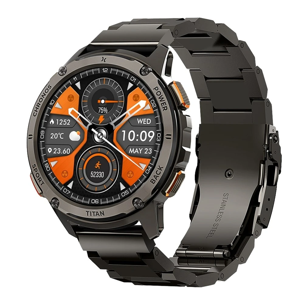 Maxcom Išmanusis laikrodis fw110 titan chronos juoda