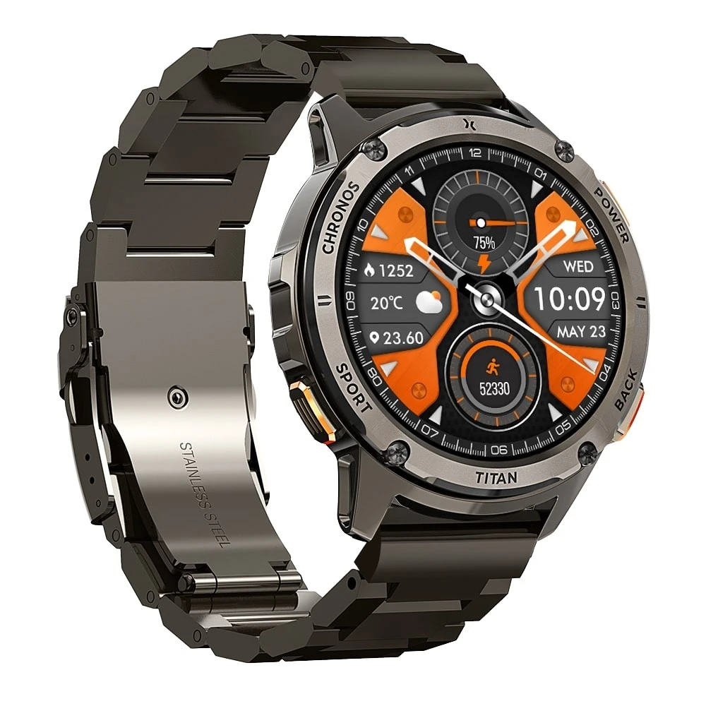 Maxcom Išmanusis laikrodis fw110 titan chronos juoda