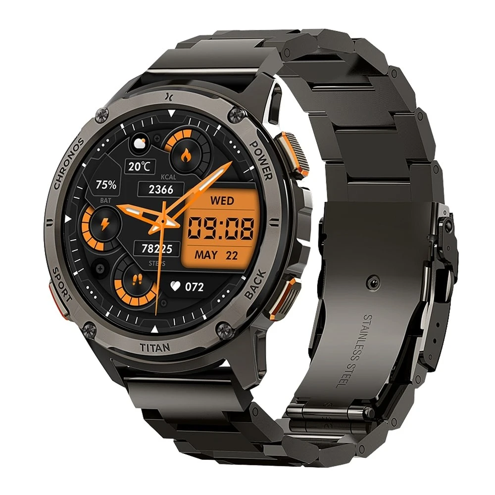 Maxcom Išmanusis laikrodis fw110 titan chronos juoda