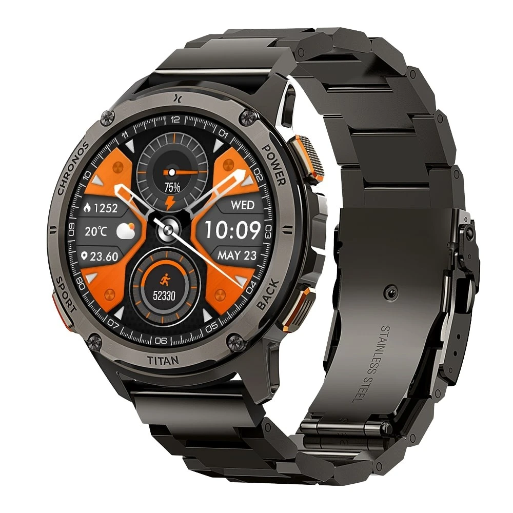 Maxcom Išmanusis laikrodis fw110 titan chronos juoda