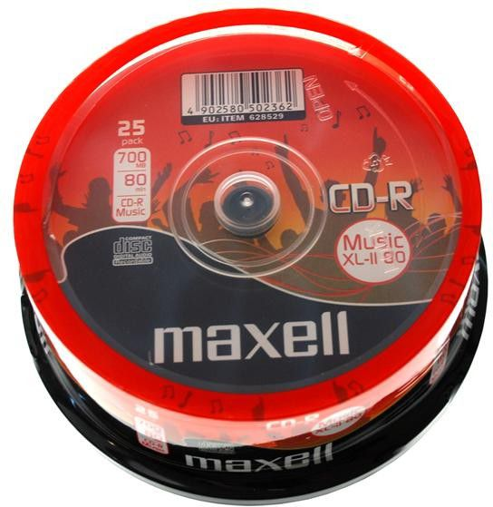 Maxell CD-R 700 MB 52x25 vnt (628529.40)