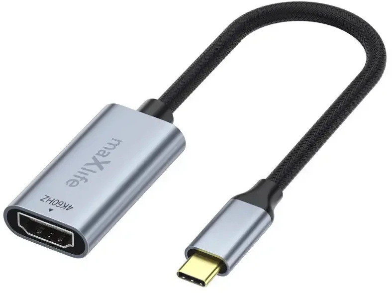 Maxlife adapter MXHC-01 HDMI - USB-C 4K 60HZ juodas