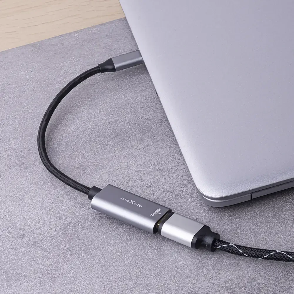 Maxlife adapter MXHC-01 HDMI - USB-C 4K 60HZ juodas