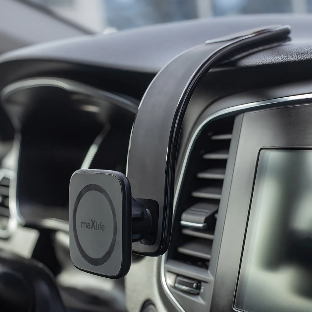 Maxlife automobilinis telefono laikiklis MXCH-15 magnetic juodos spalvos
