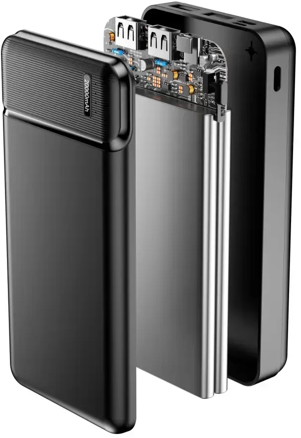 Nešiojamas įkroviklis Maxlife MXPB-01 20000mAh, juodas
