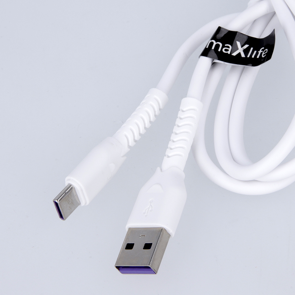 Maxlife MXUC-04 USB – Lightning laidas 1,0 m, 3 A, baltas