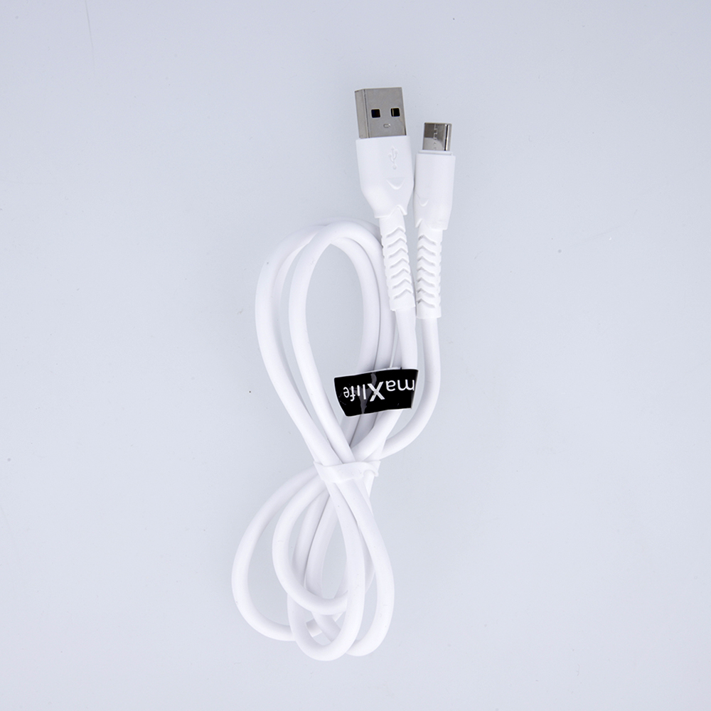 Maxlife MXUC-04 USB – Lightning laidas 1,0 m, 3 A, baltas