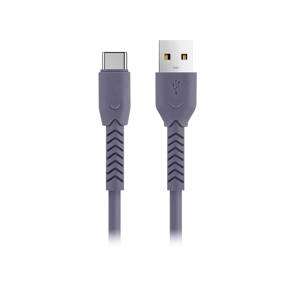 Maxlife MXUC-04 laidas USB – USB-C 1,0 m 3A violetinis